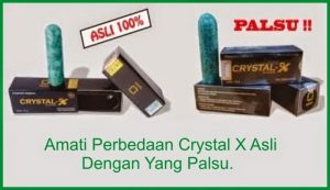 ciri crystal x asli dan palsu